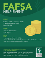 Local FAFSA Help Event Rescheduled