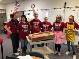 JH Student Council Delivers Doughnuts for "On a Roll"