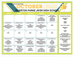 RP October 2020 Breakfast-Lunch Menu