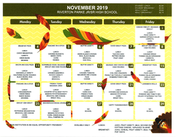 RP November Breakfast / Lunch Menu