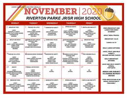 RP November 2020 Breakfast/Lunch Menu