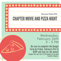 RP FFA Chapter Movie and Pizza Night