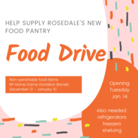 Food Drive for Rosedale's New Food Pantry